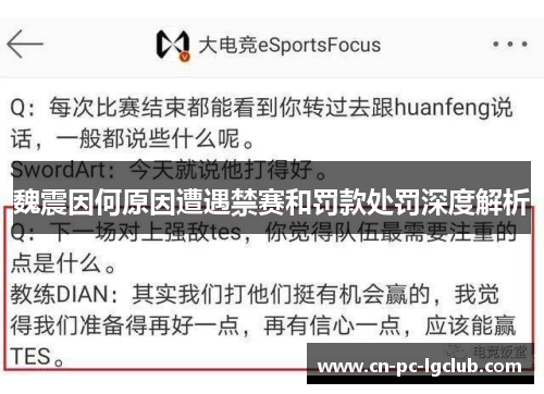 魏震因何原因遭遇禁赛和罚款处罚深度解析 魏震因何原因遭遇禁赛和罚款处罚深度解析